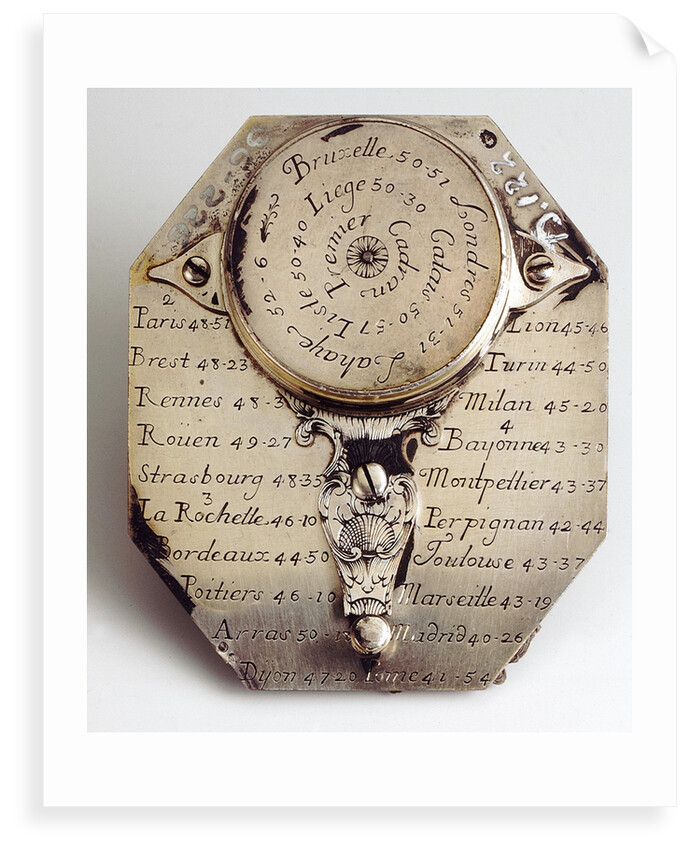 Butterfield dial, reverse by Nicolas-Eloi Baradelle