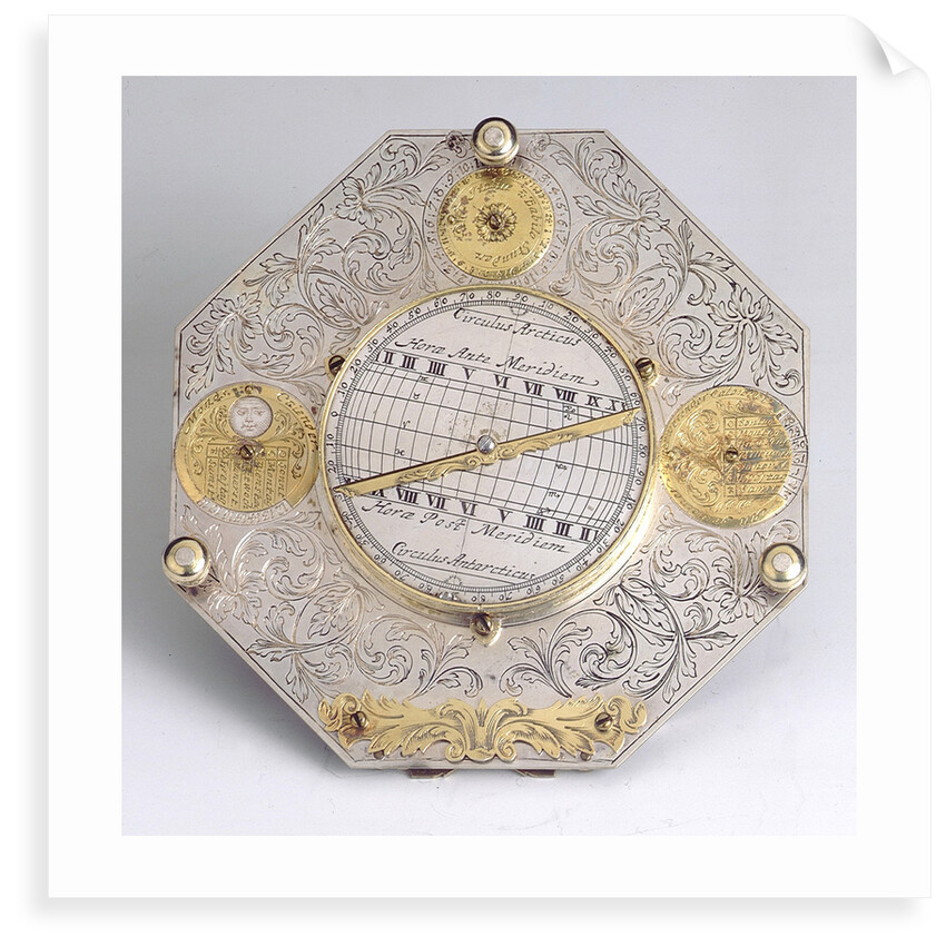 Augsburg Dial, underside by Johann Martin