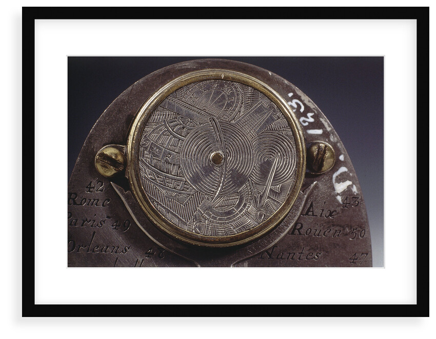 Butterfield dial, detail on reverse by Pierre Sevin