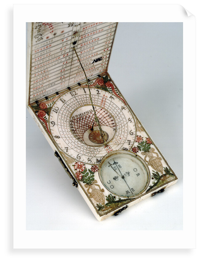 Diptych dial, leaves Ib and IIa by Michael Lesel