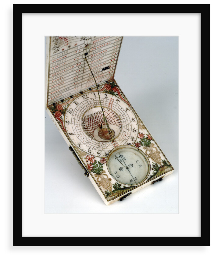 Diptych dial, leaves Ib and IIa by Michael Lesel