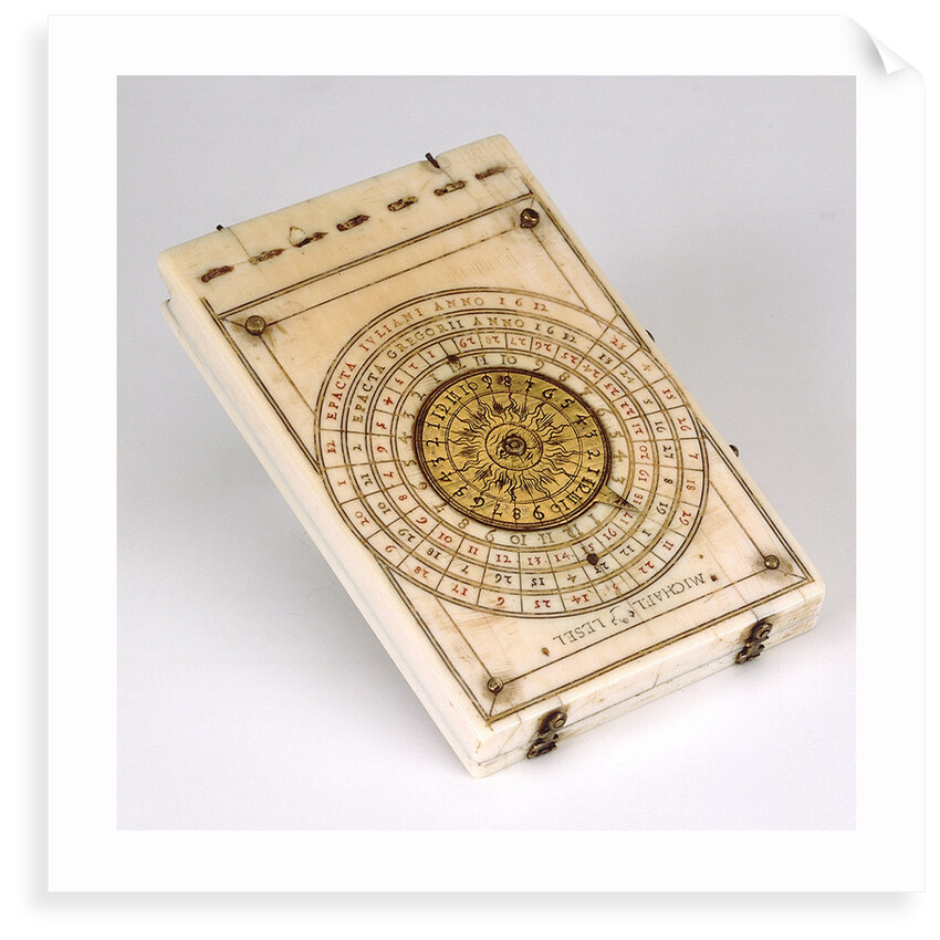 Diptych dial, leaf IIb by Michael Lesel