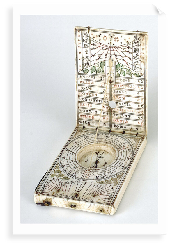 Diptych dial, leaves Ib and IIa by Conrad Karner