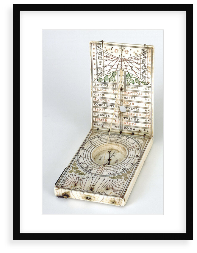 Diptych dial, leaves Ib and IIa by Conrad Karner