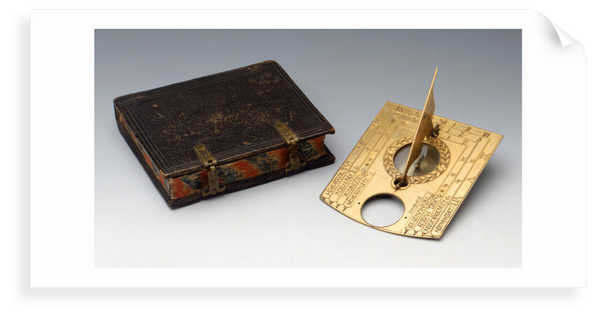 Horizontal dial, with case by unknown