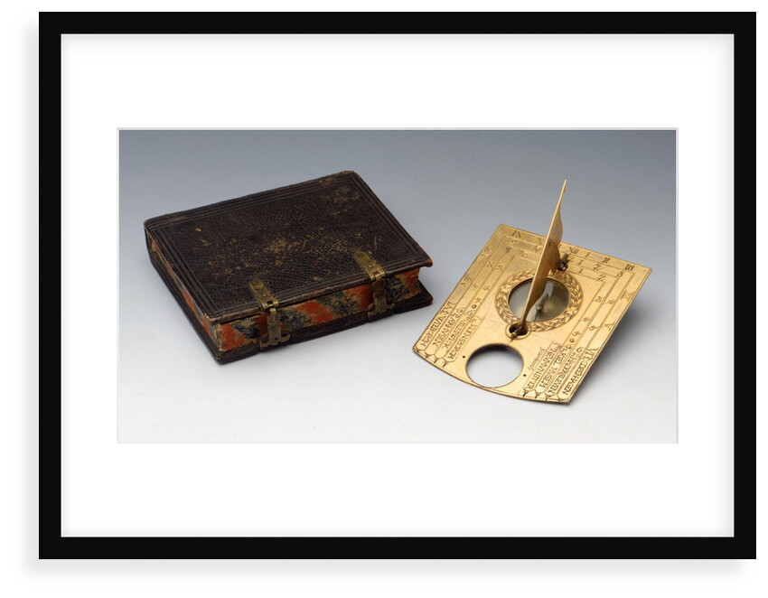 Horizontal dial, with case by unknown