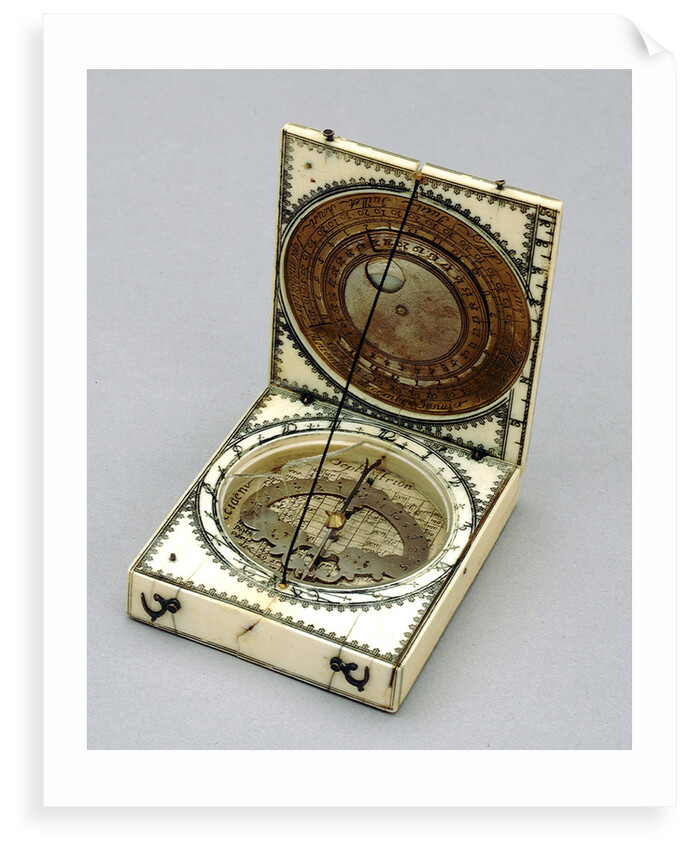 Dieppe magnetic azimuth dial, leaves Ib and IIa by unknown
