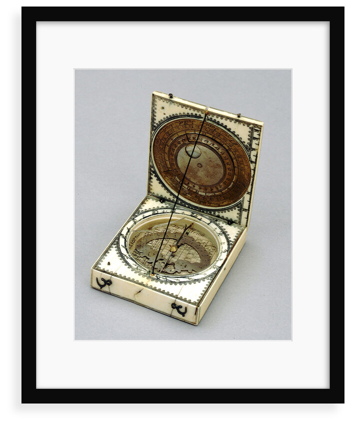 Dieppe magnetic azimuth dial, leaves Ib and IIa by unknown