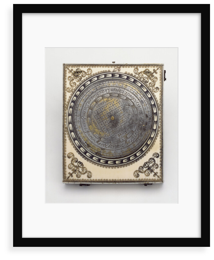 Dieppe magnetic azimuth dial, leaf IIb by Ephraim Senecal