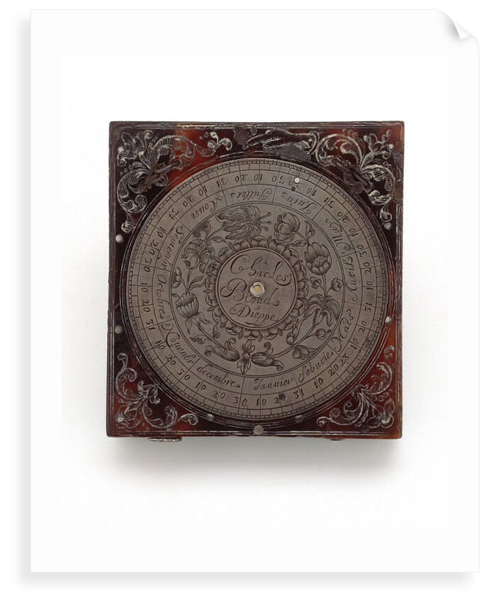 Dieppe magnetic azimuth dial for latitudes 50 North, leaf IIb by Charles Bloud