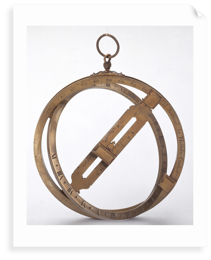 Universal equinoctial ring dial by Hilkiah Bedford