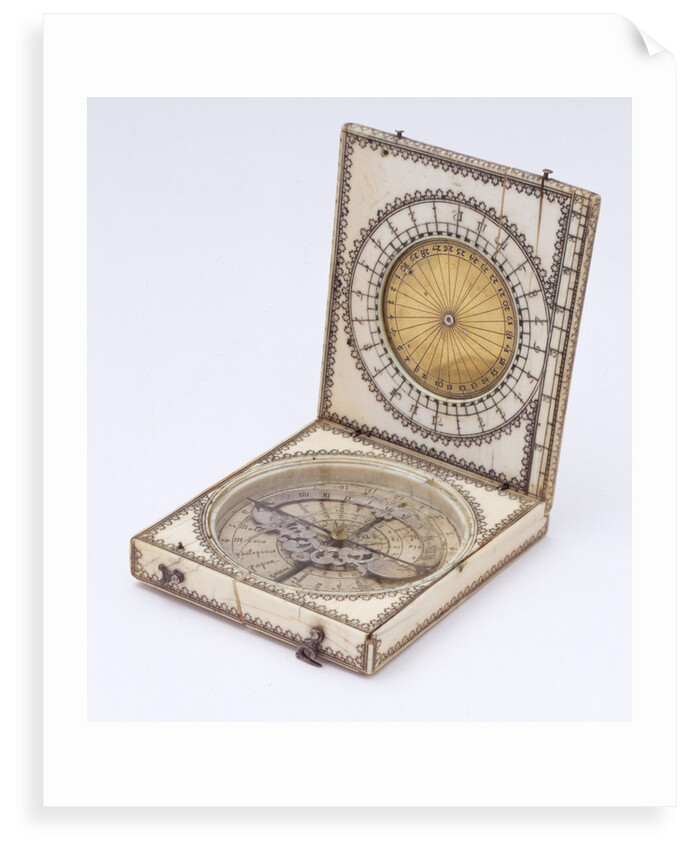 Dieppe magnetic azimuth dial, leaf IIb by Charles Bloud