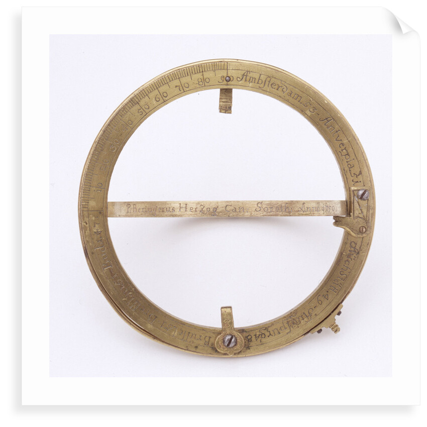Universal equinoctial ring dial by Paul Beringer