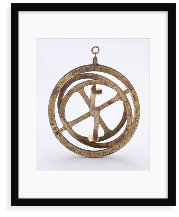 Three-ring universal equinoctial ring dial by Johann Martin Willebrand