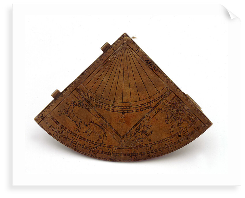 Reverse of Horary quadrant by unknown