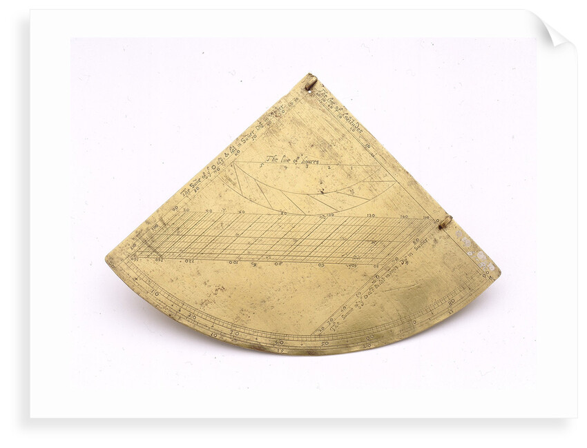 Obverse of Oughtred quadrant by unknown