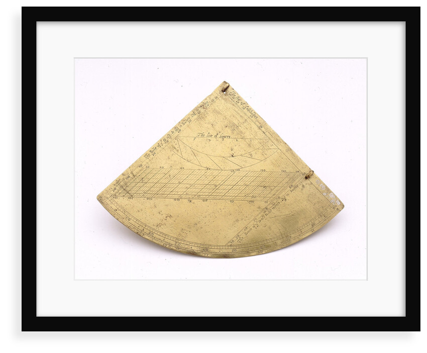Obverse of Oughtred quadrant by unknown
