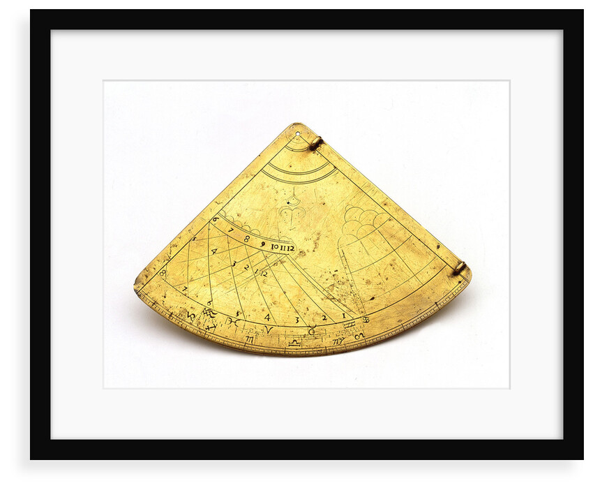 Obverse of Horary quadrant by unknown