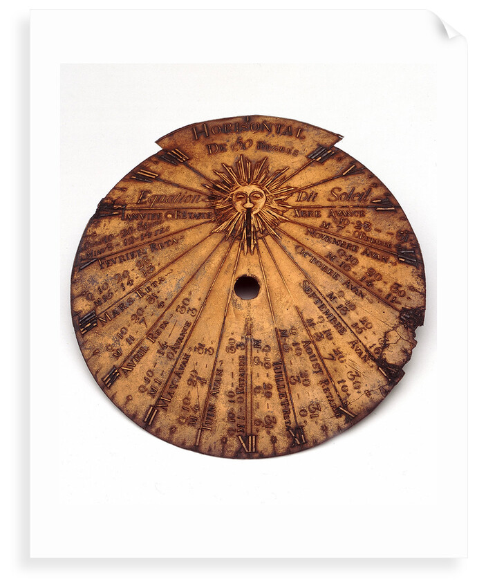 Horizontal dial by Unknown
