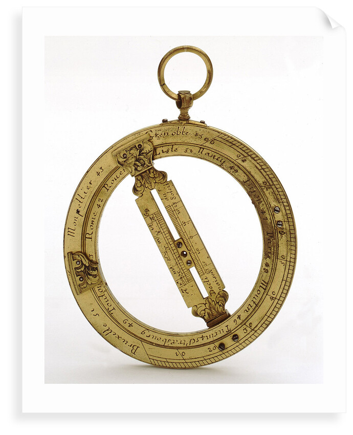 Universal equinoctial ring dial by Jean Baptiste Nicolas Delure