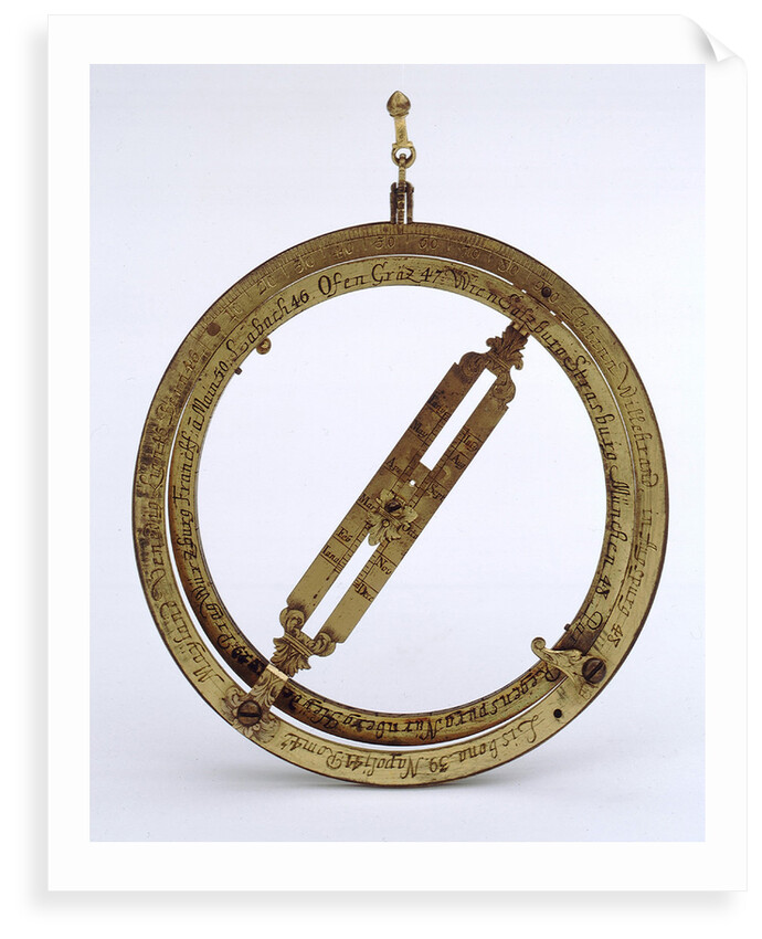 Universal equinoctial ring dial by Johann Matthias Willebrand