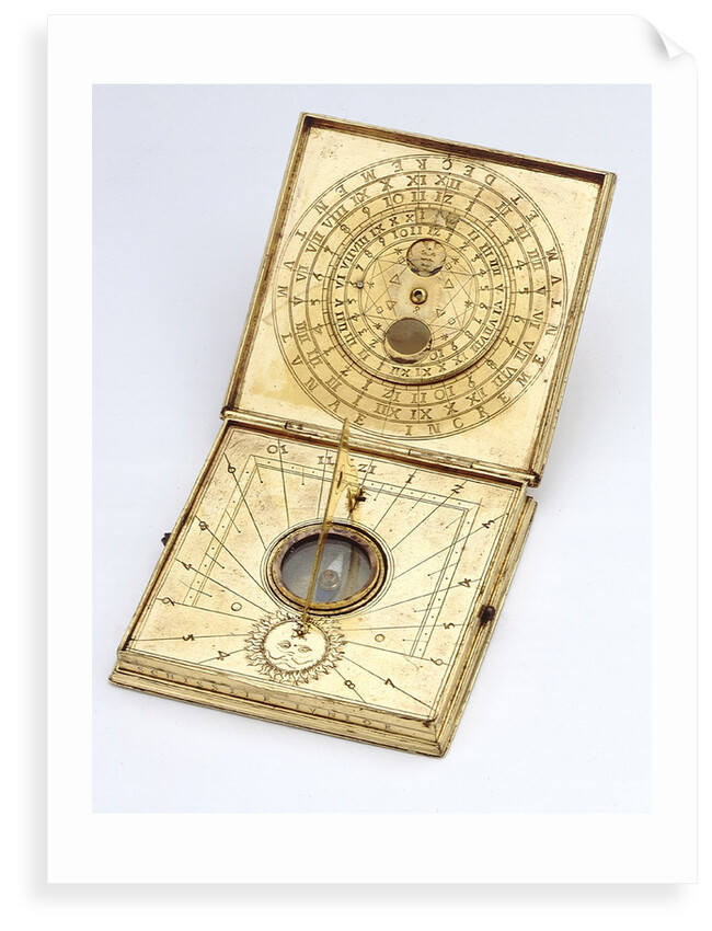 Diptych dial, leaves Ib and IIa by Christopher Schissler Junior