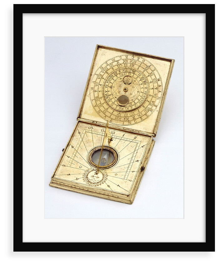 Diptych dial, leaves Ib and IIa by Christopher Schissler Junior