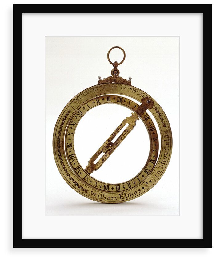Universal equinoctial ring dial by William Elmes