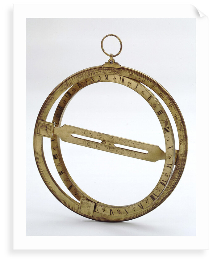 Universal equinoctial ring dial by Edmund Culpeper