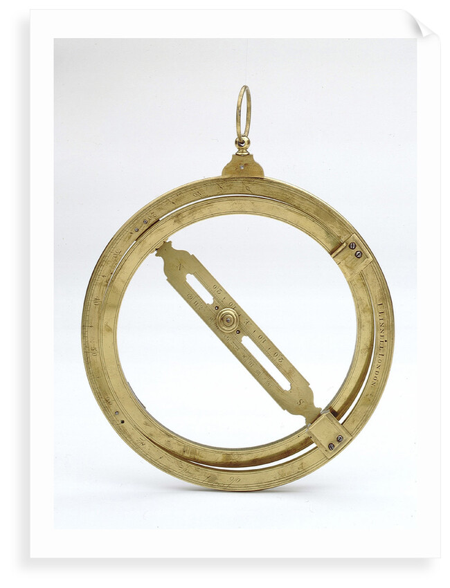 Universal equinoctial ring dial by Joseph Linnell