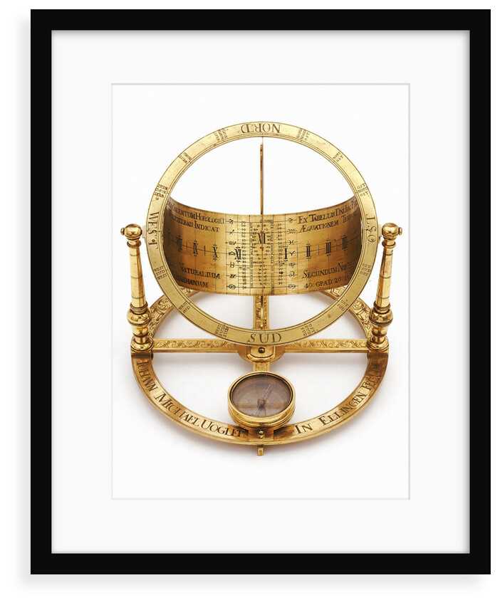 Equinoctial dial by Johann Michael Vogler