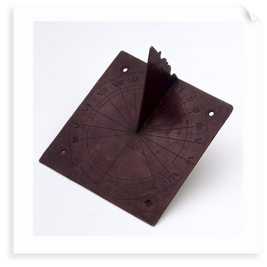 Horizontal pedestal dial by Humphrey Cole