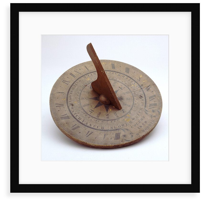 Horizontal pedestal dial by William Morris
