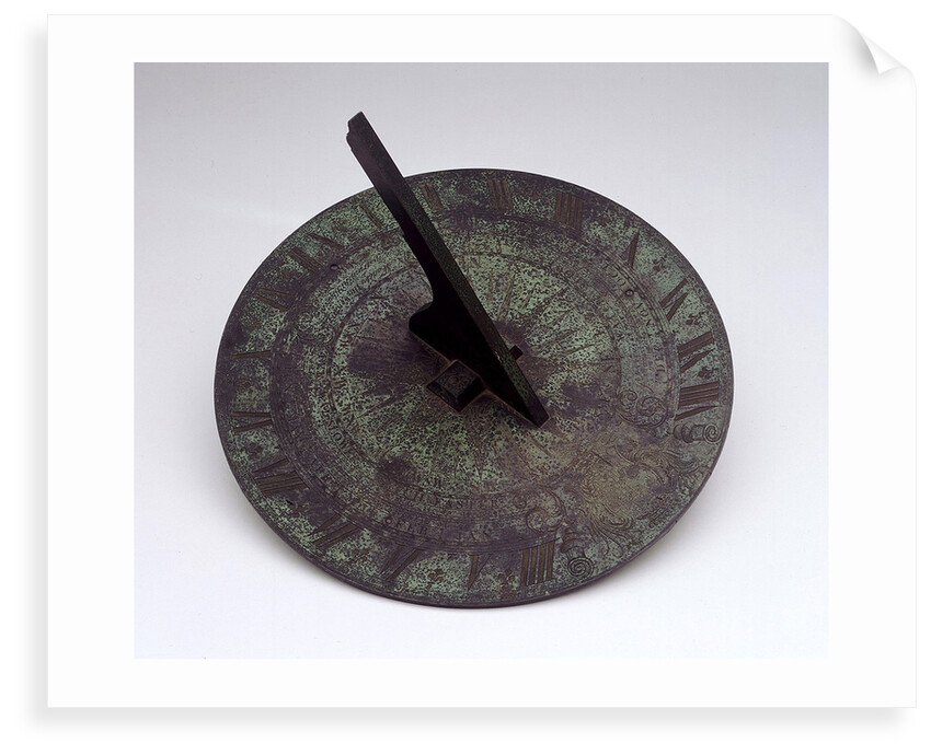 Horizontal pedestal dial by Thomas Wright