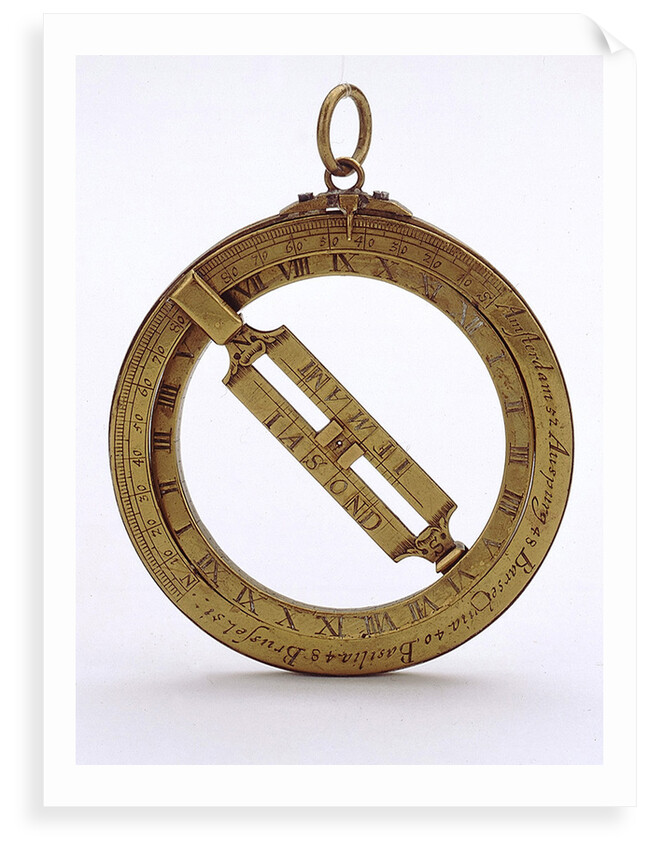 Universal equinoctial ring dial by Unknown