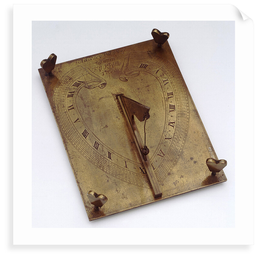 Horizontal dial by Franz Jakob Knittl
