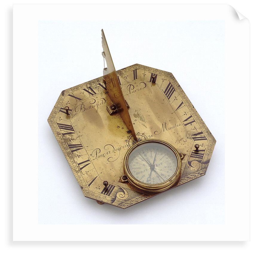 Horizontal dial by Michael Butterfield