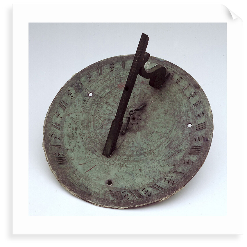 Horizontal pedestal dial by Richard Glynne