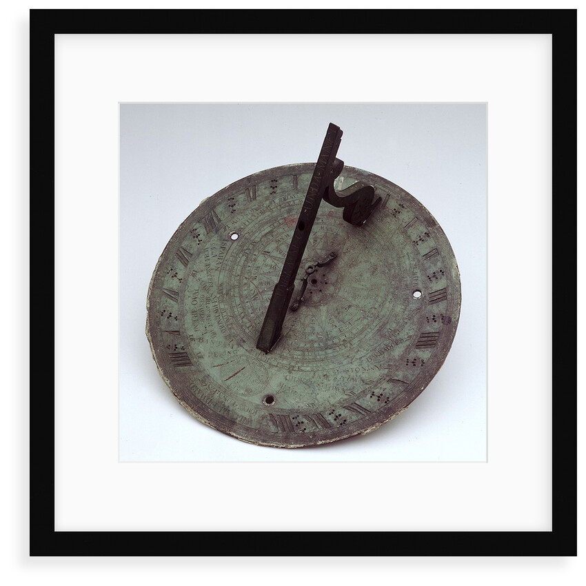 Horizontal pedestal dial by Richard Glynne