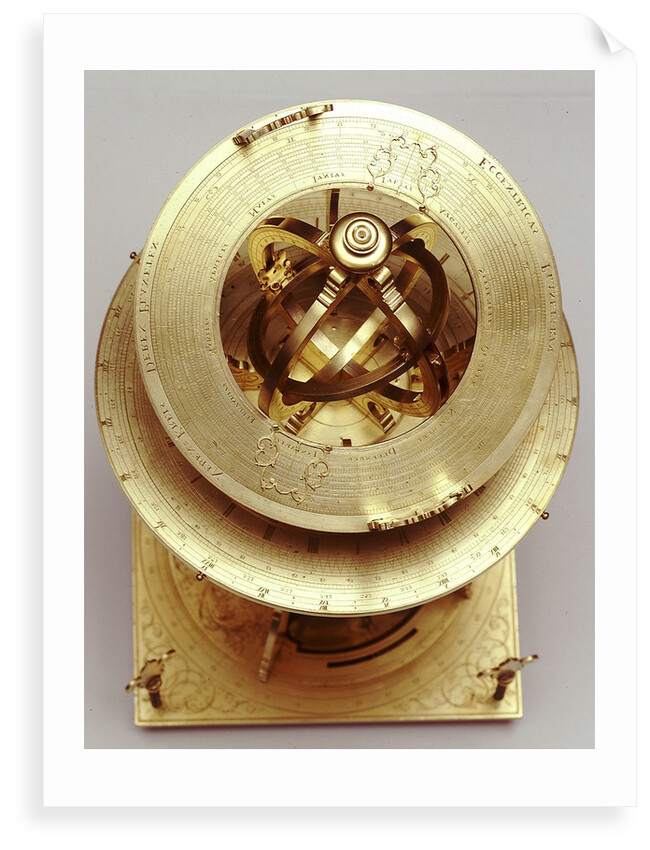 Universal equinoctial armillary dial by Mathias Hauser