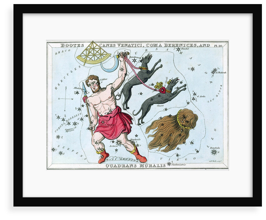 Constellation card, Urania's mirror by Sidney Hall