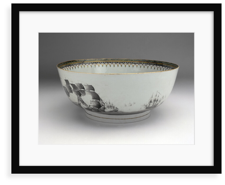 Battle of the Saints punch bowl by unknown