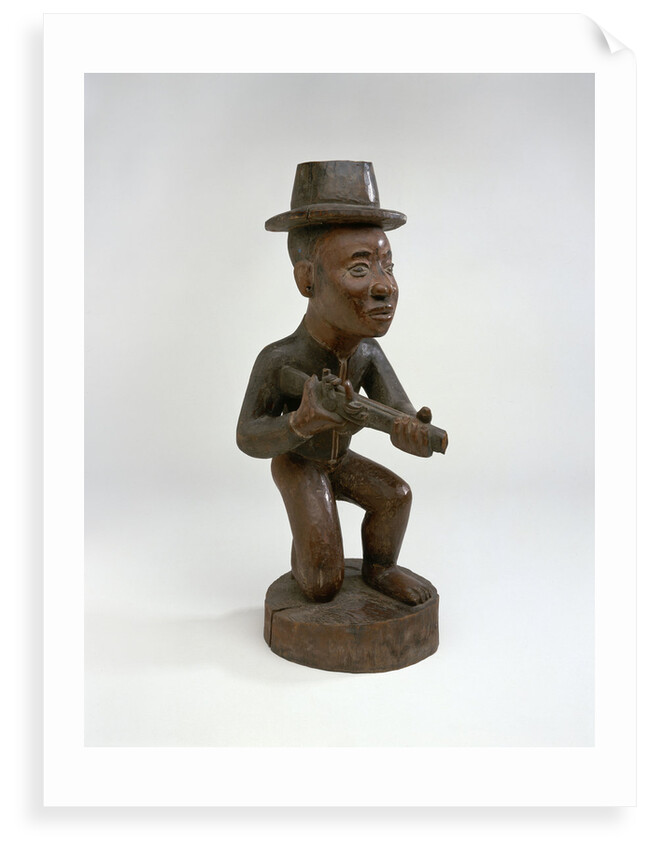 Carving of European sailor, Congo, mid 18th century. by unknown