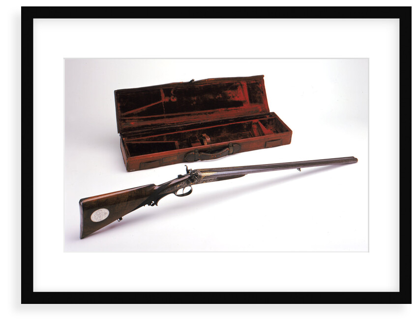 German made shotgun owned by the Sultan of  Witu (with case). by W. Foerster