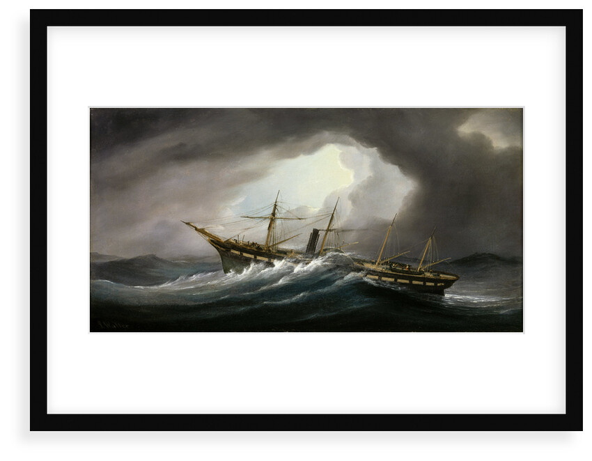 Paddle steamer 'Great Western' in a gale by Samuel Walters