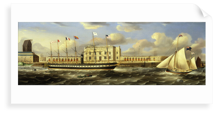 SS 'Great Britain' (Br, 1843) at Brunswick Wharf, Blackwall by R.B. Spencer