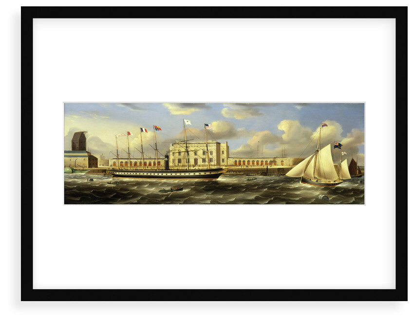SS 'Great Britain' (Br, 1843) at Brunswick Wharf, Blackwall by R.B. Spencer