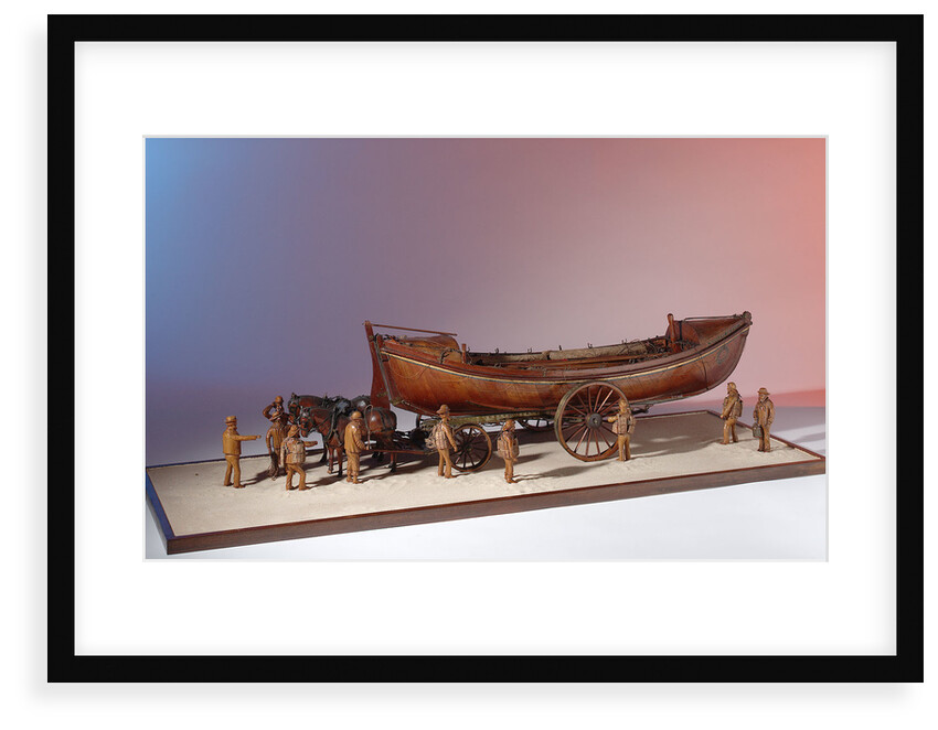 'Mariner's Friend', scenic model with figures, horses and carriage by H. J. Pope