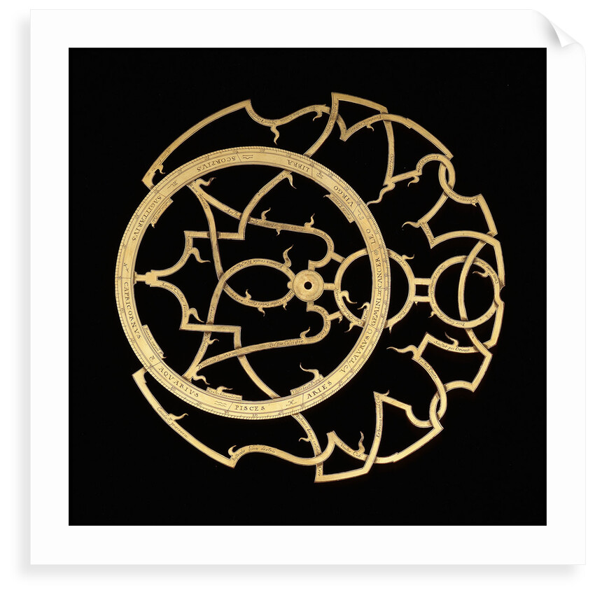 Astrolabe: rete (obverse) by Erasmus Habermel