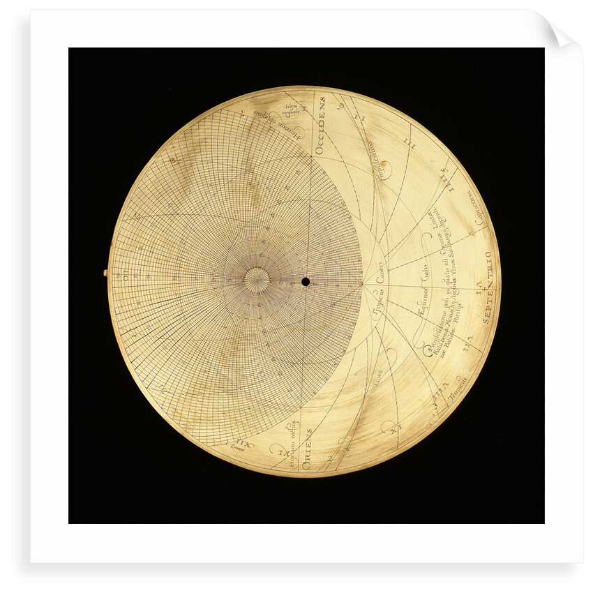 Astrolabe: plate for 48 by Erasmus Habermel